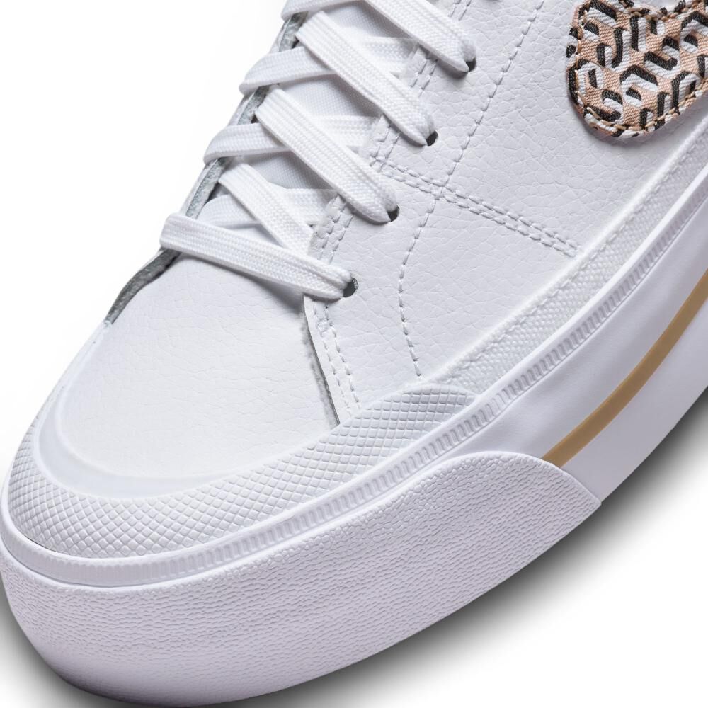 Zapatilla Urbana Mujer Nike Court Legacy Lift Blanco image number 7.0