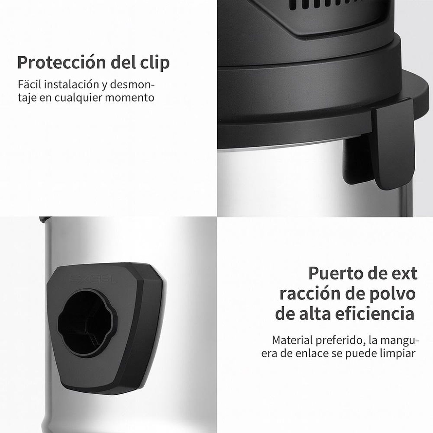 Aspiradora Industrial 20l 1500w Multifuncion Incluye Cubre Filtro Protector image number 5.0