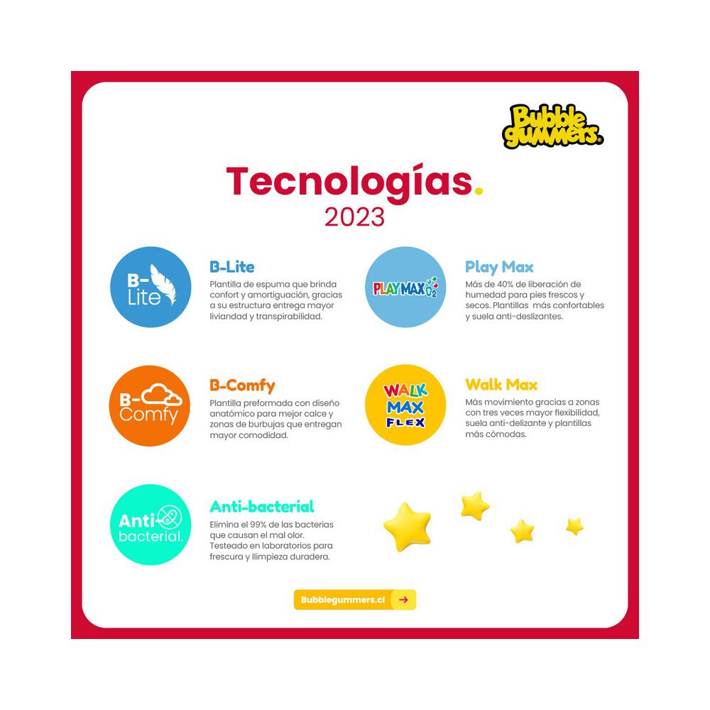 Zapatilla Ni&ntilde;a Bubblegummers Astorga Negro 34-38 image number 7.0