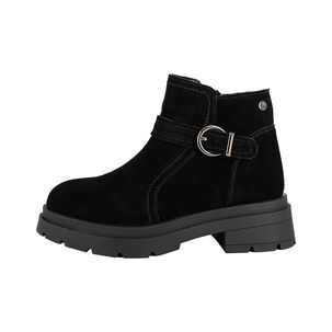 Botin De Cuero Rosie Full Negro Alquimia