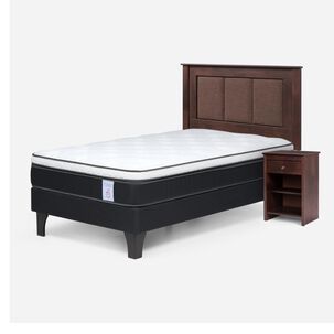 Cama Europea Rosen New Style 6 / 1.5 Plazas / Base Normal