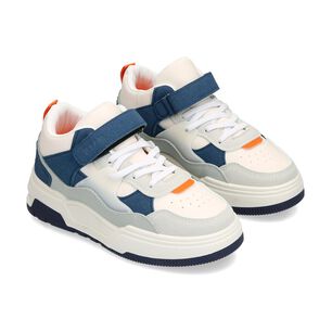 Zapatilla Infantil Ni&ntilde;o Topsis White