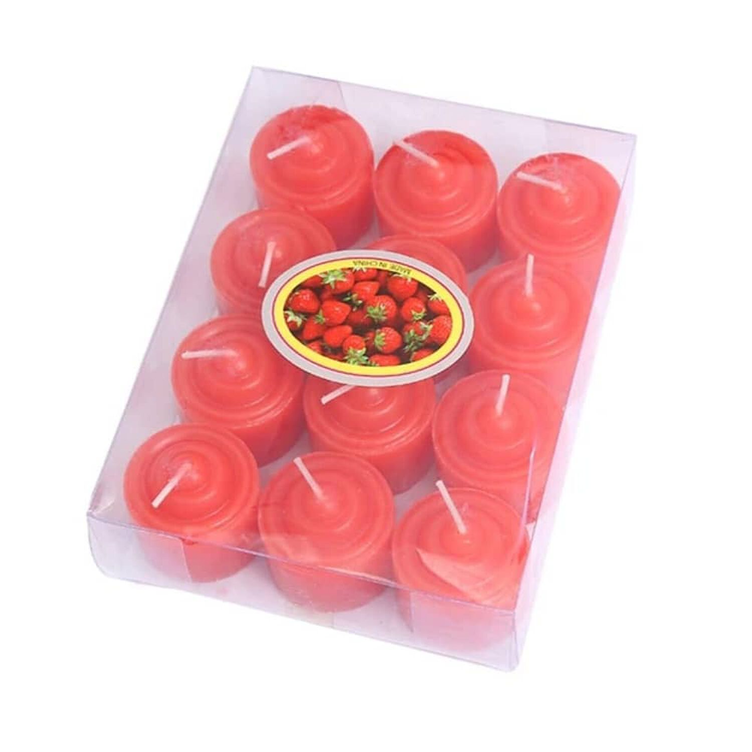 Set De 12 Velas Rojas image number 0.0