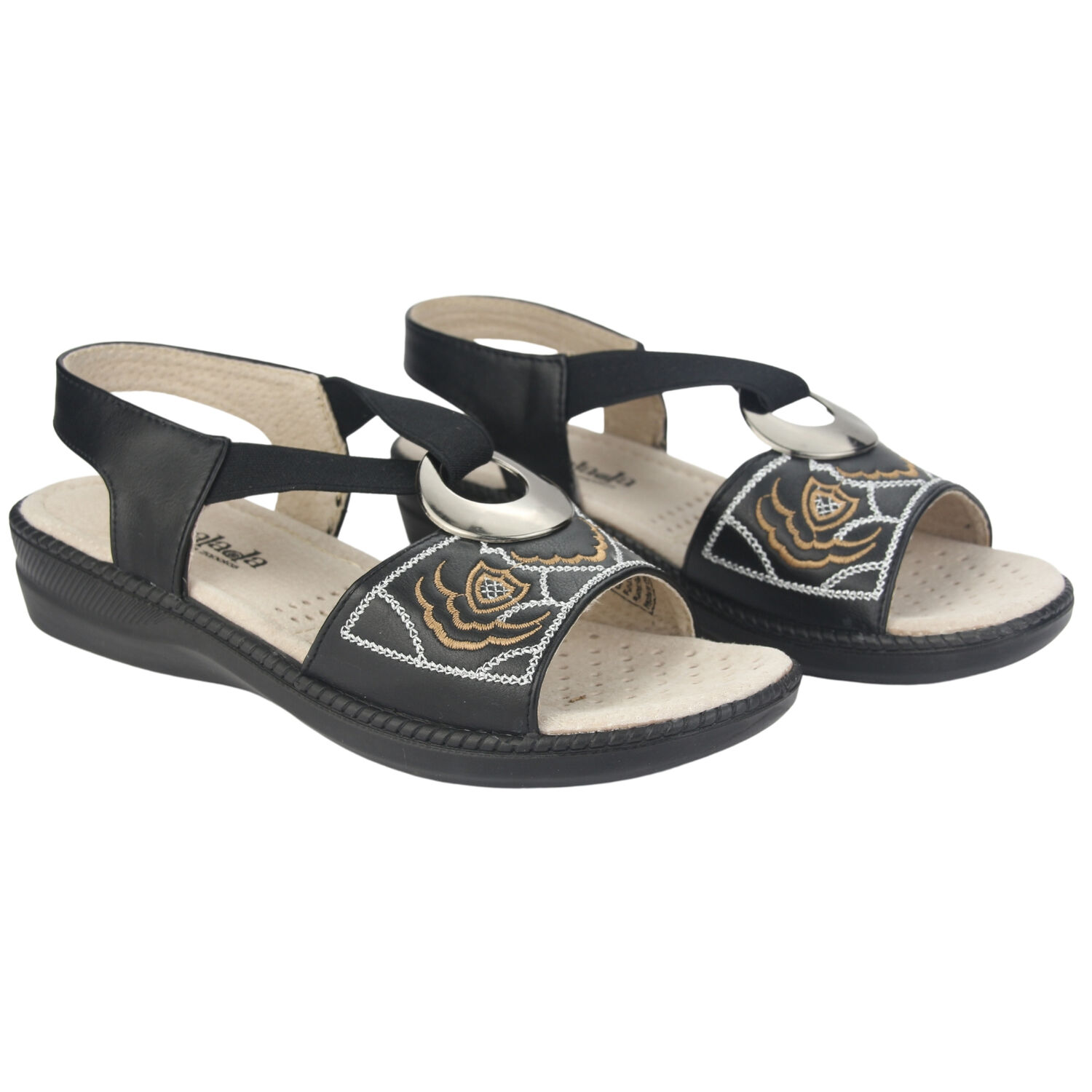 Sandalia Dorette Mujer Lena-3 Negro Casual image number 2.0