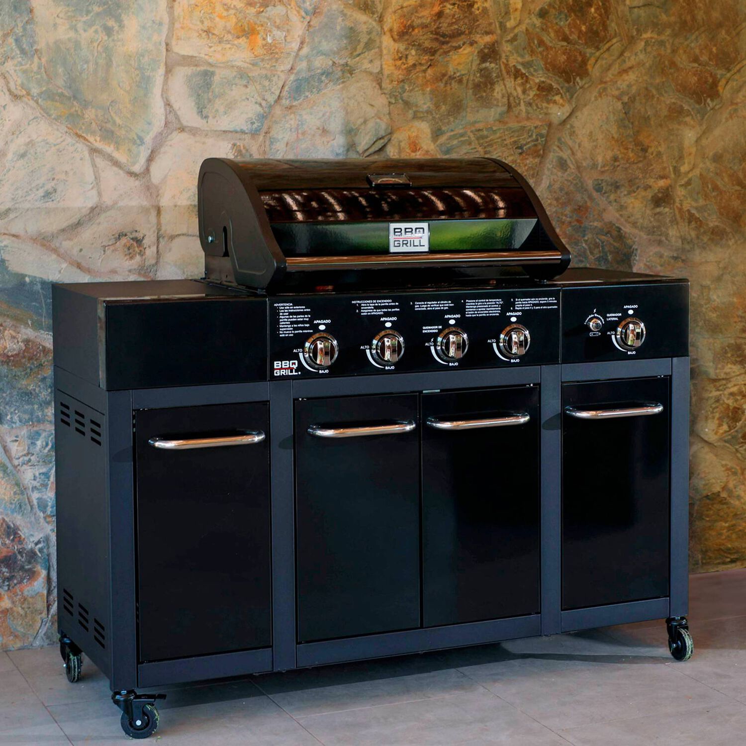 Parrilla Gas Buffalo Black 4+1 Q + Funda De Regalo image number 6.0
