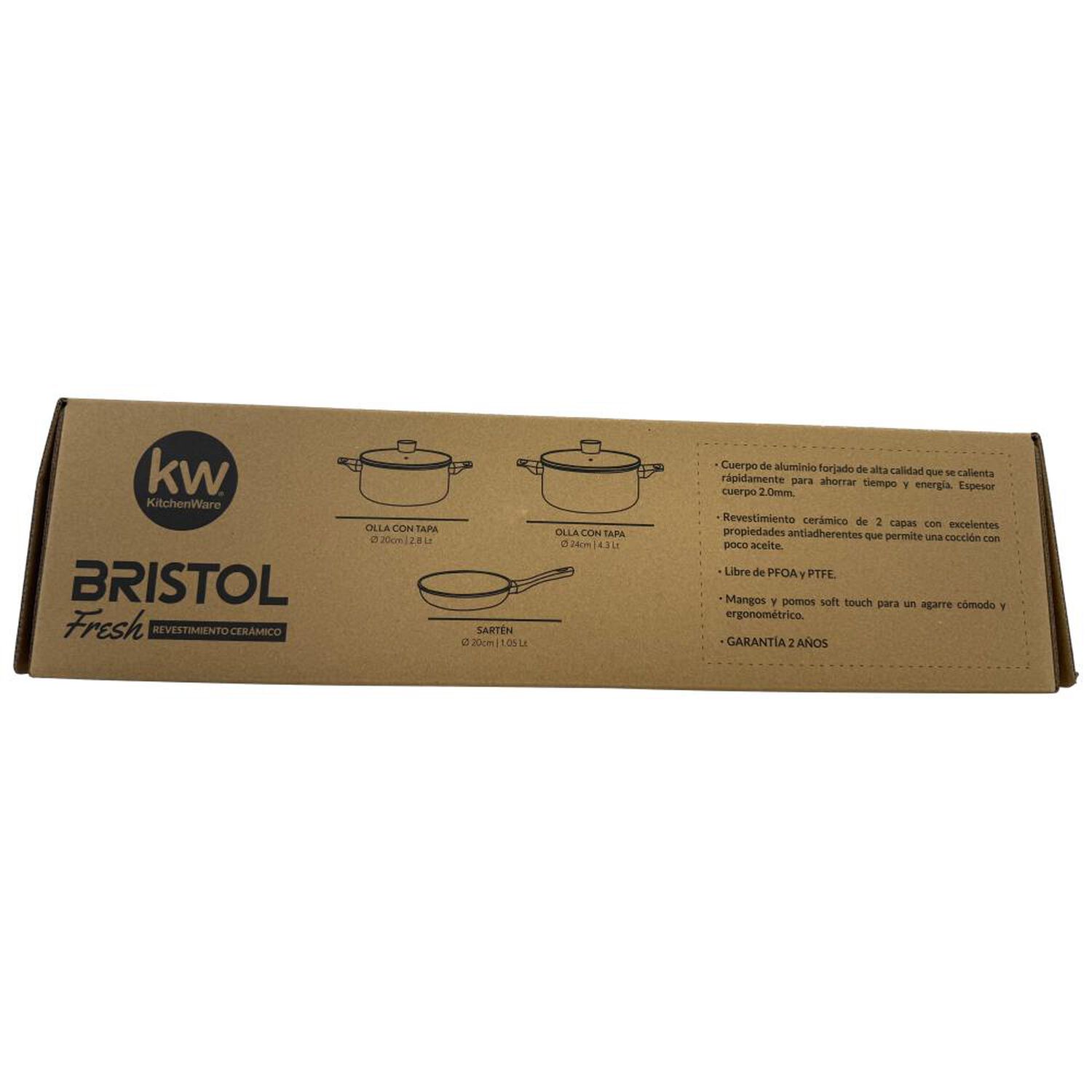 Bateria Alum Ceramica Bristol Fresh Kitchenware / 5 Piezas image number 19.0