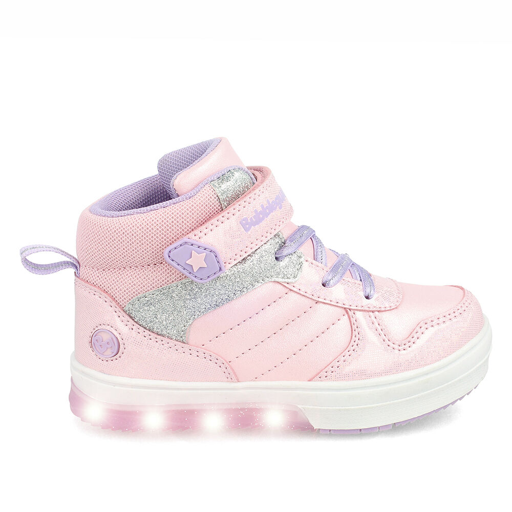Zapatilla Niña Bubblegummers Luces Neon Rosado-lila image number 7.0