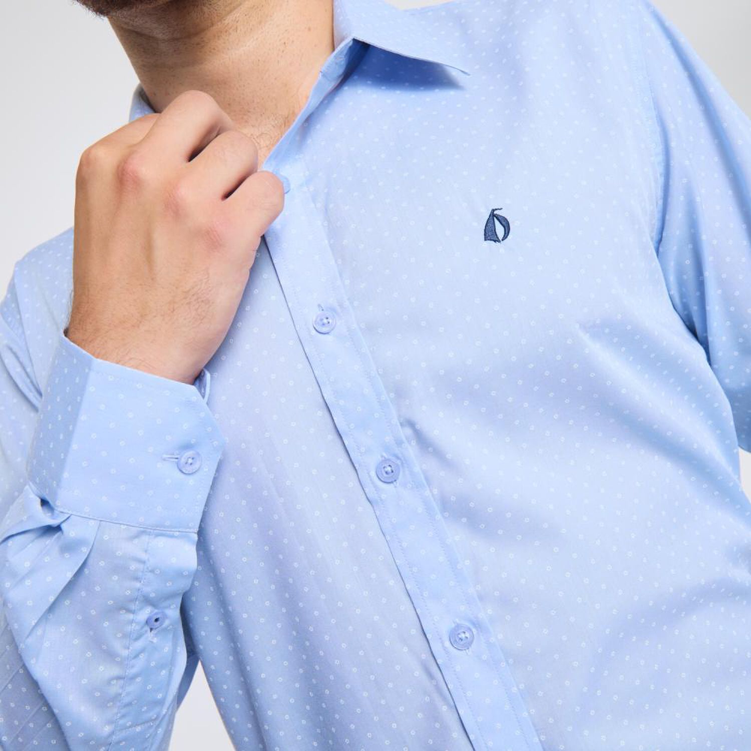 Camisa Estampada Regular Manga Larga Hombre Herald image number 4.0
