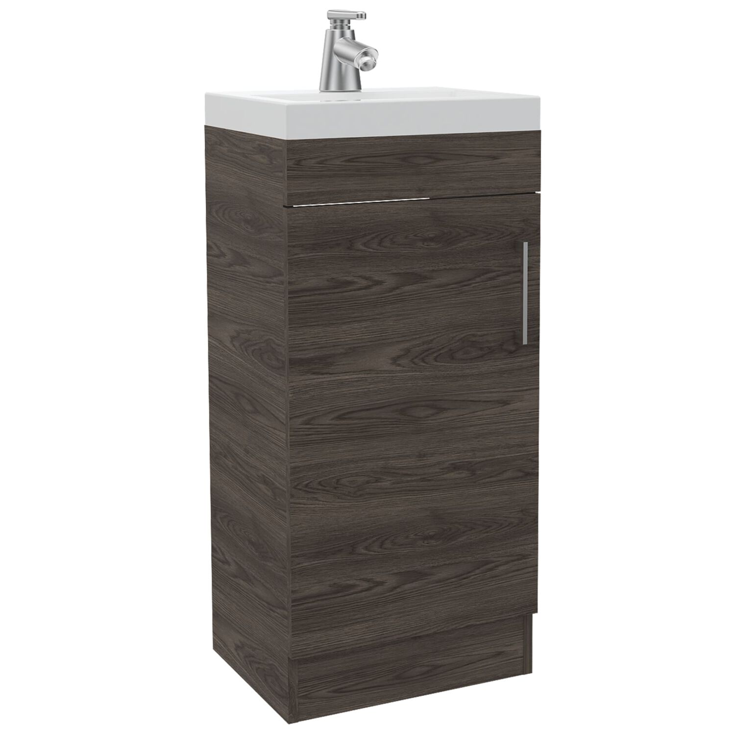 Mueble Vanitorio Piso 1 Puerta Fm-005o Caf&eacute; Oscuro image number 0.0
