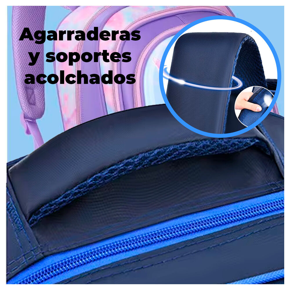 Maleta Mochila 3 En 1 Con Ruedas Y Accesorios Dise&ntilde;o De Sirena image number 4.0