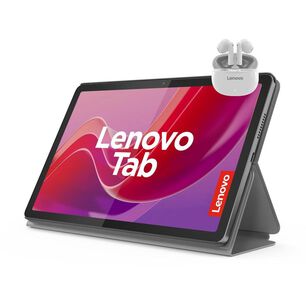Tablet 10.1" Lenovo Tab10 / 4 GB RAM / 128 GB / Gris + Earbuds E310 + Folio Case