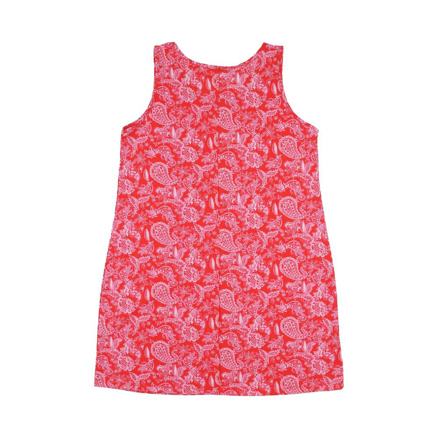 Vestido Corto Full Print Sin Mangas Cuello Redondo Mujer Geeps image number 1.0