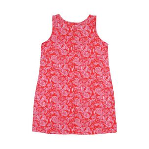 Vestido Corto Full Print Sin Mangas Cuello Redondo Mujer Geeps