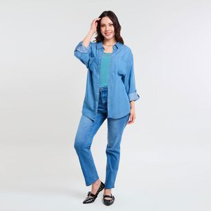 Polera Lisa Manga Corta Cuello Redondo Con Aplicaci&oacute;n Lace Mujer Sexy Large