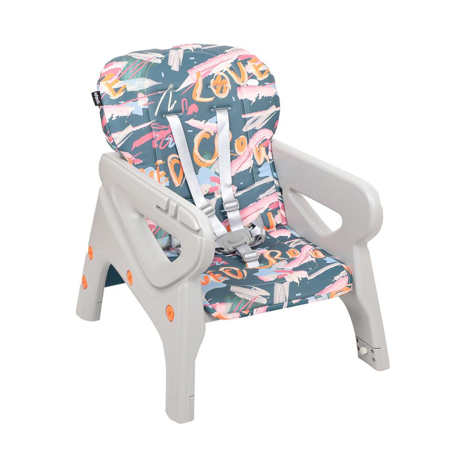 Silla Comer Alta Sit-up Plus Naranja/azul Infanti image number 5.0