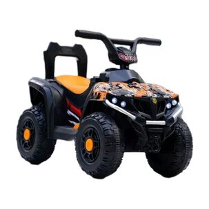 Cuatrimoto A Bateria Para Ni&ntilde;os Color Naranjo
