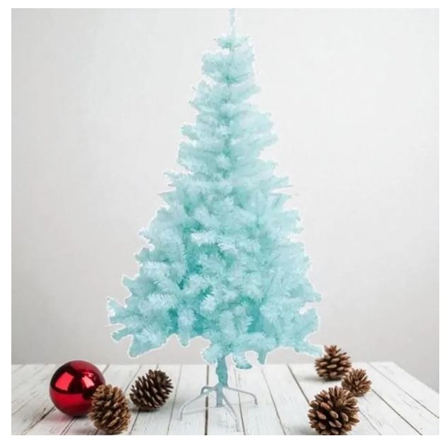 &Aacute;rbol Navide&ntilde;o Celeste Altura De 2.10cm Artificial image number 0.0