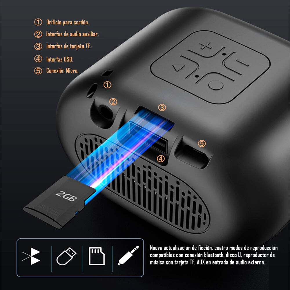 Parlante Speaker Portable Bluetooth Musica Yesido Ysw03 image number 5.0