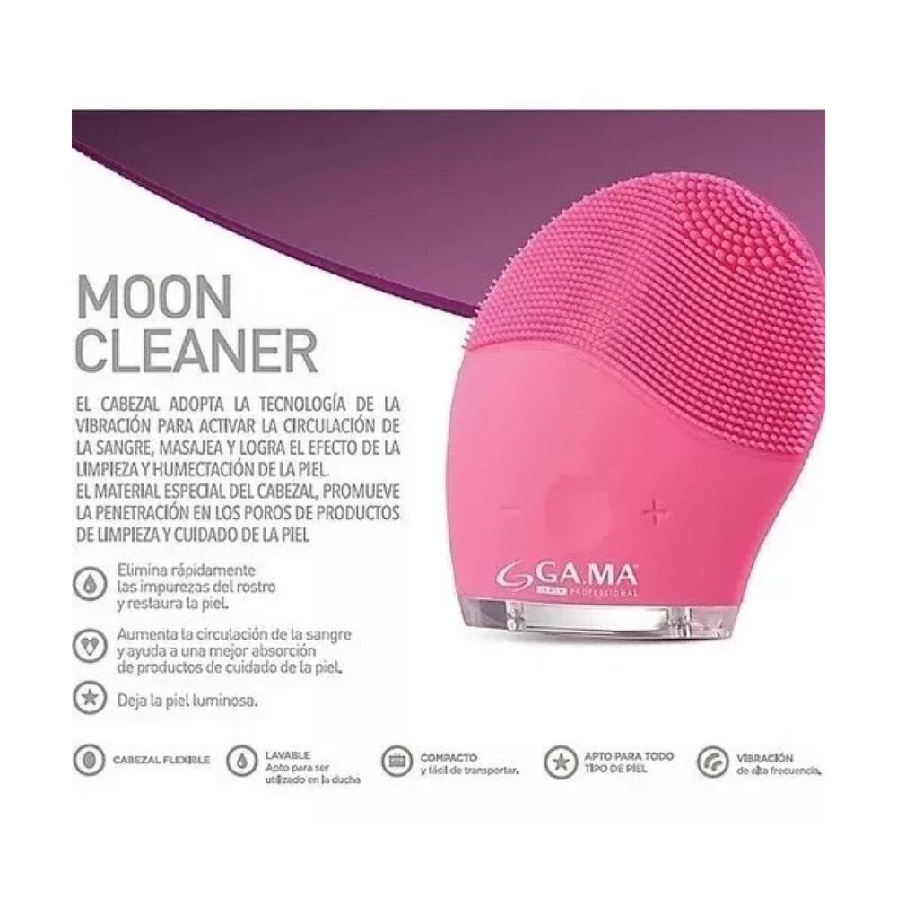 Masajeador Y Limpiador Facial Recargable Usb Cleaning Moon Gama image number 3.0
