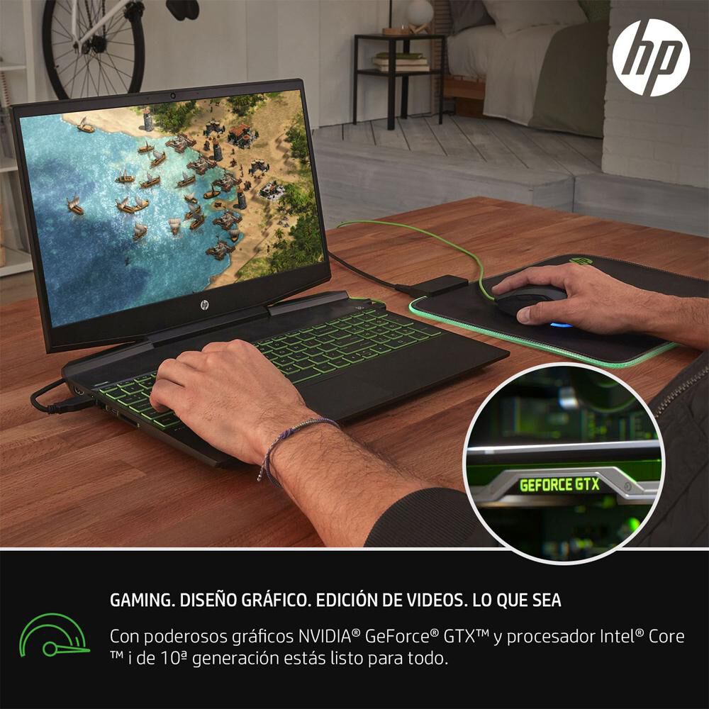Notebook Gamer 15,6" HP Pavilion Gaming 15-DK1027LA / Intel Core I7 / 8 GB RAM / Nvidia Geforce GTX 1650 / 256 GB SSD + 1 TB HDD image number 10.0