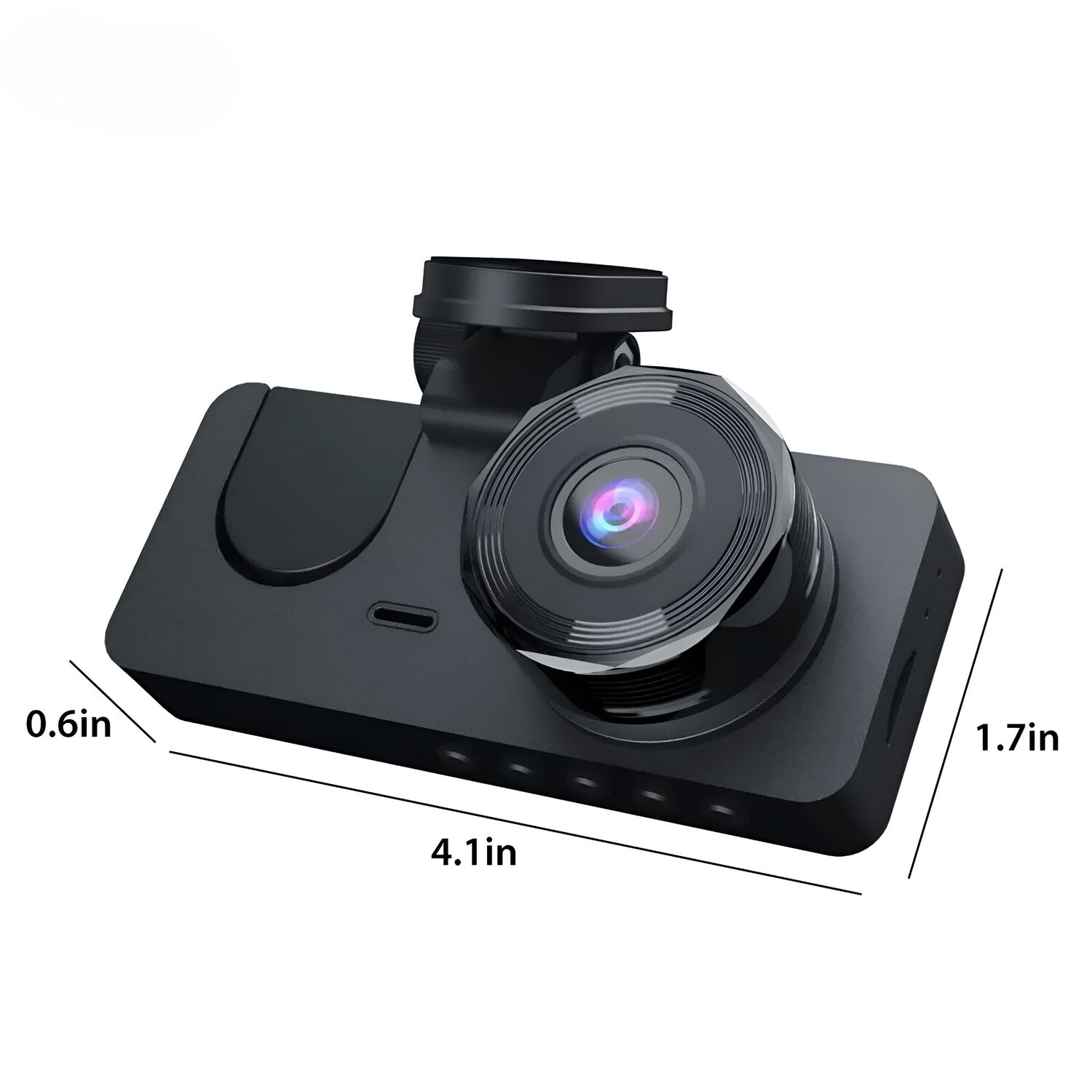Dashcam Fhd Con Visi&oacute;n Nocturna Dual C&aacute;mara - Dvr Automotriz image number 4.0