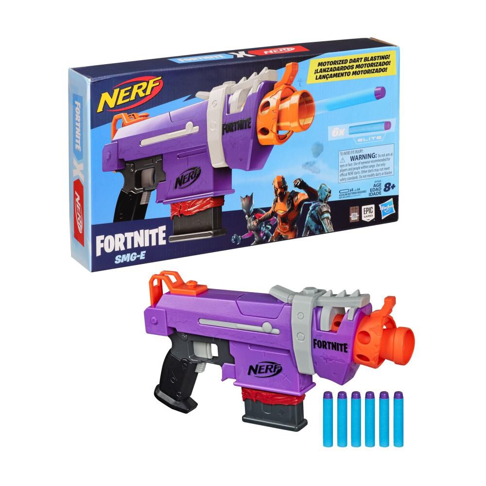 Lanzador De Dardos Nerf Fortnite Smg-e image number 0.0