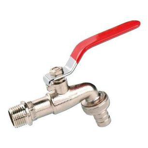 Llave Bola Jard&iacute;n 1/2 X 3/4 Laton Reforzado Edr