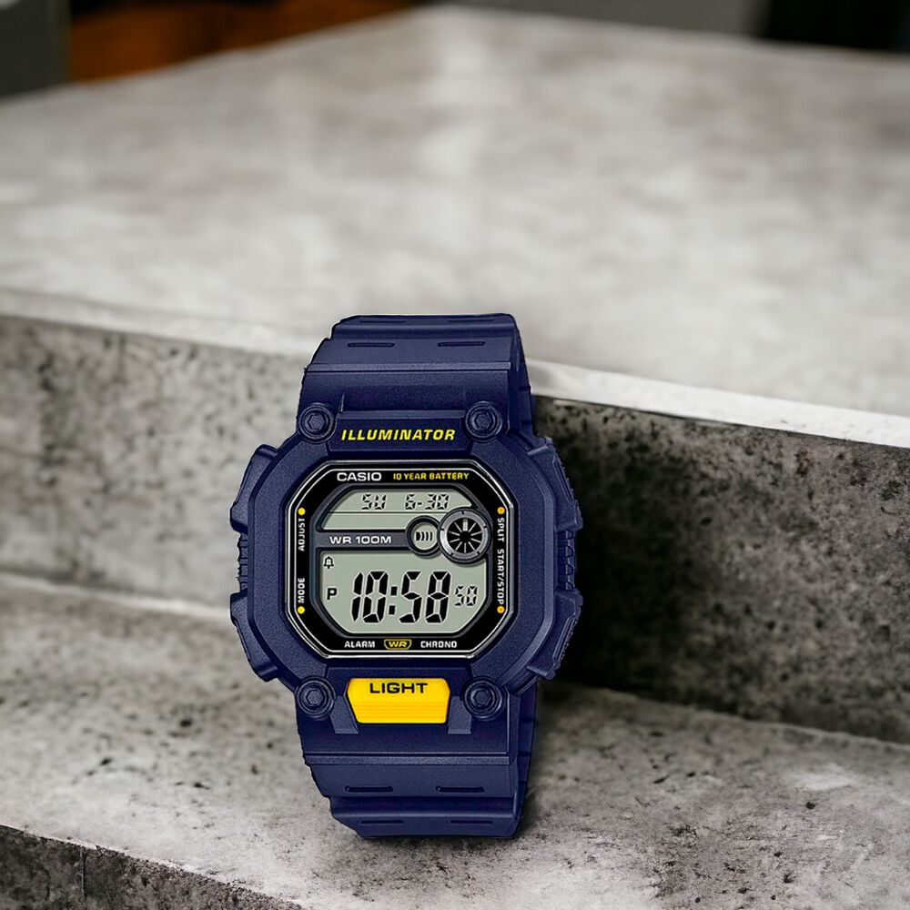 Reloj Casio De Hombre W-737h-2avdf Classic Line Digital Azul image number 4.0
