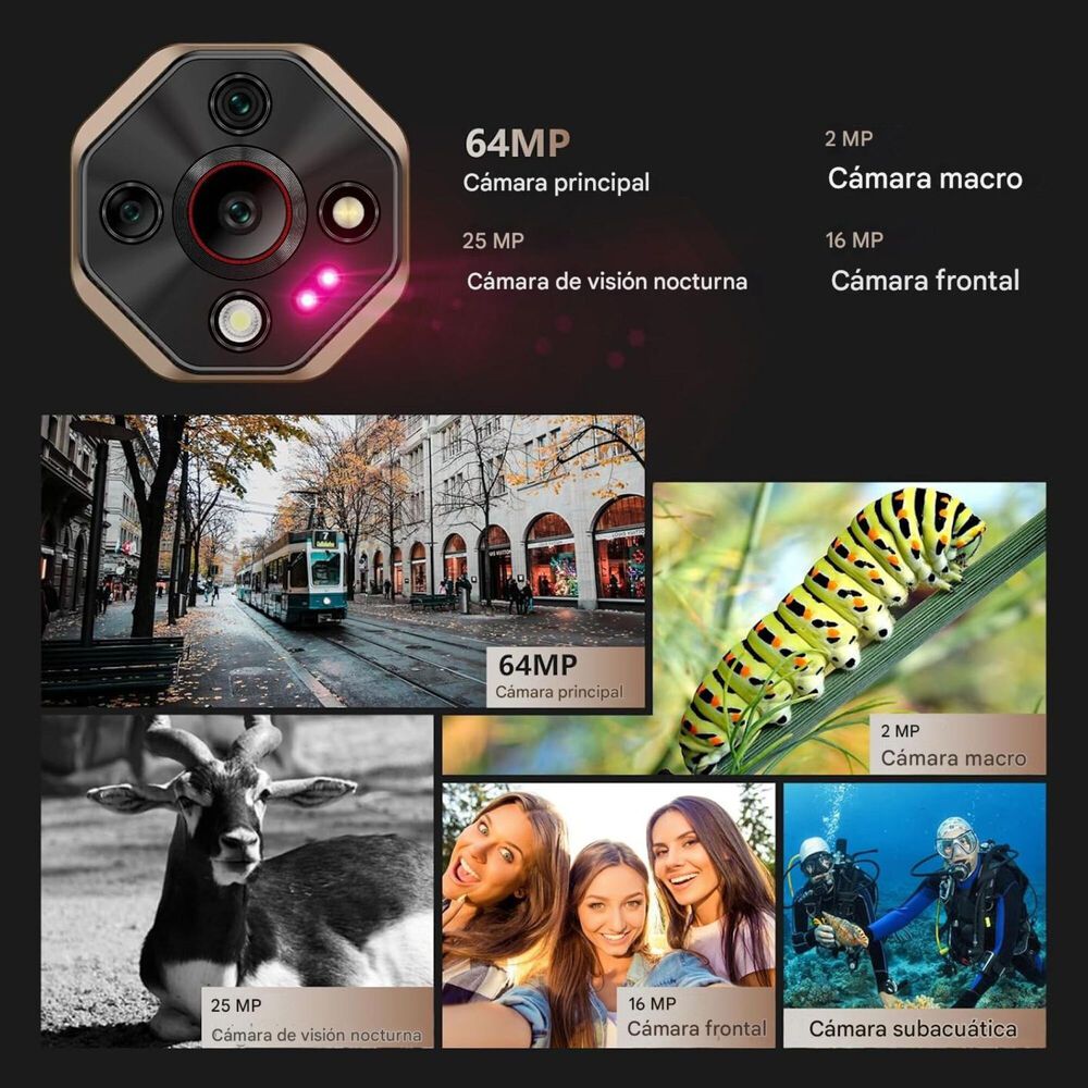 Celular Rugged Ulefone Armor X16 Pro 10360mah 5g 16gb/256gb image number 7.0