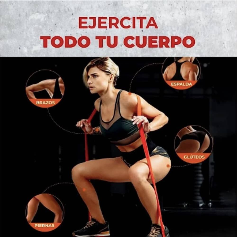 Bandas Elasticas Power Bands Latex Resistencia Fitnics Set 4 image number 2.0