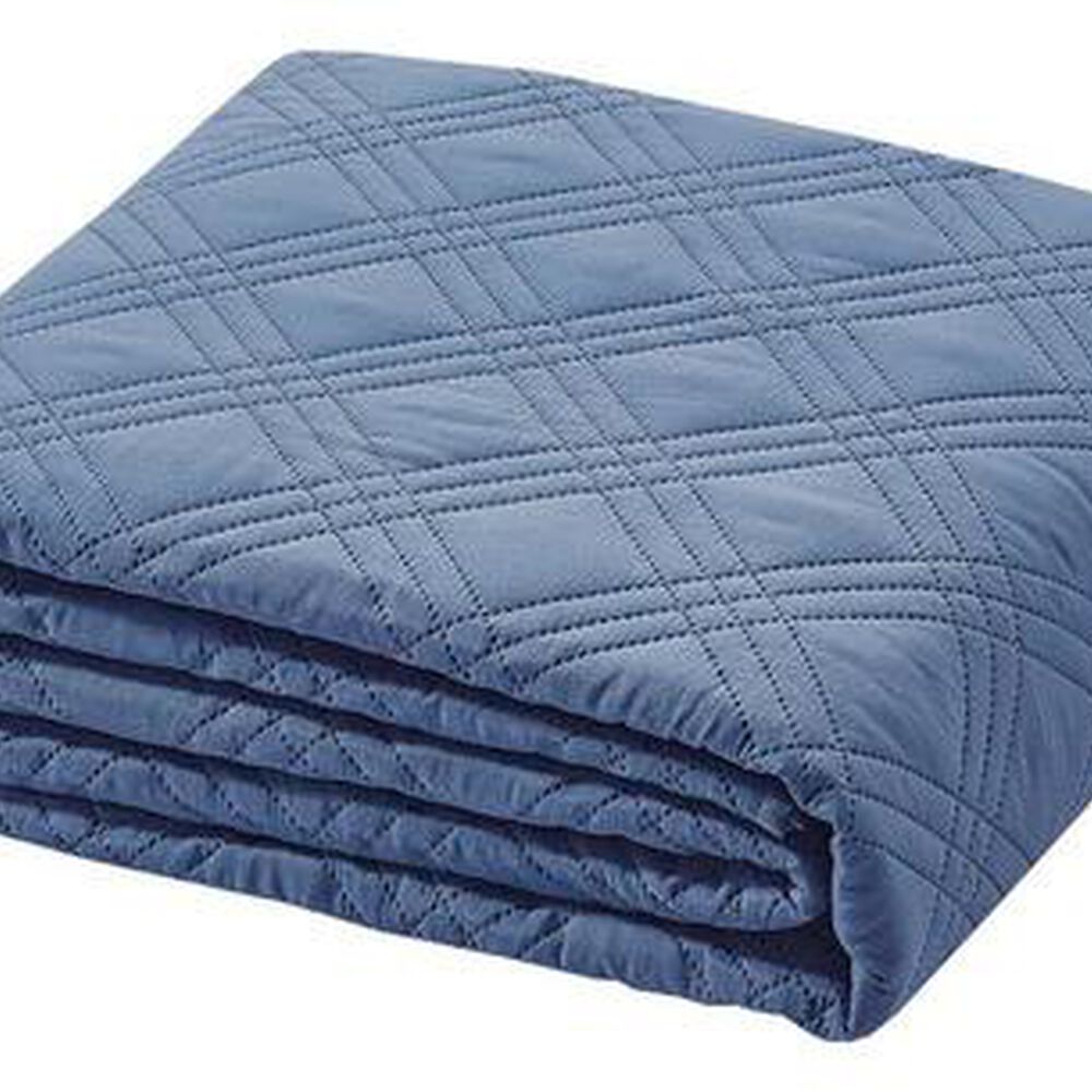 Quilt Andes Liso Azul 2 Plazas image number 2.0