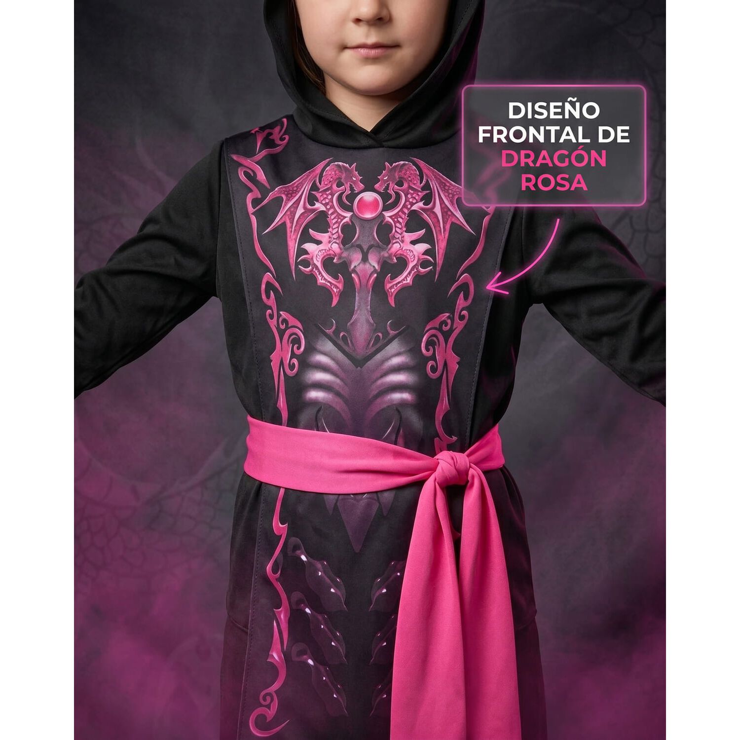 Disfraz Premium Ninja Dragon Esqueleto Camuflaje Infantil image number 36.0