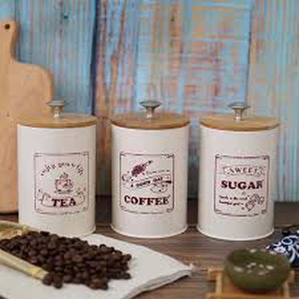 Set De 3 Canister De Cocina - Diseño Letras image number 3.0