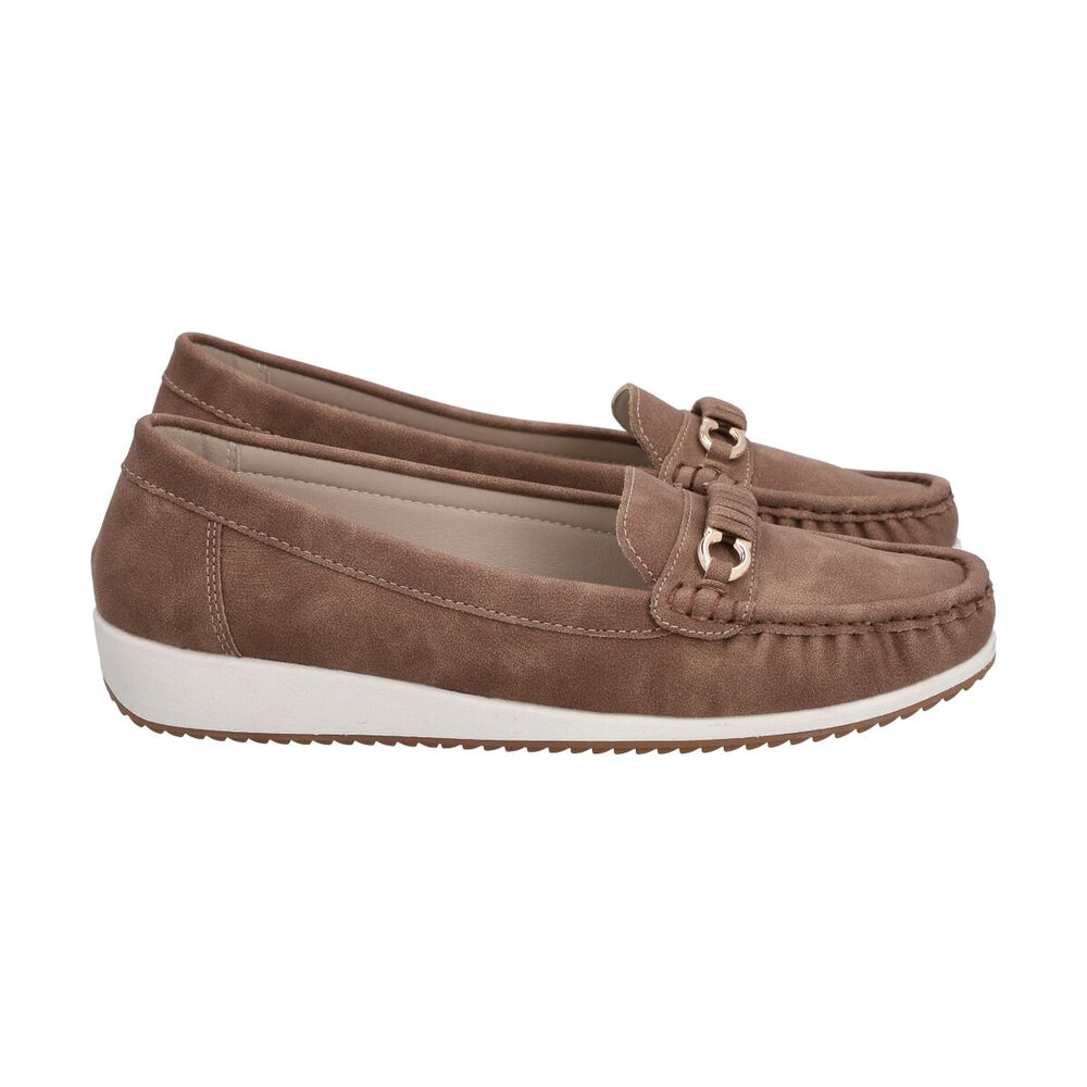 Mocas&iacute;n Mujer Camel Lali Police image number 2.0
