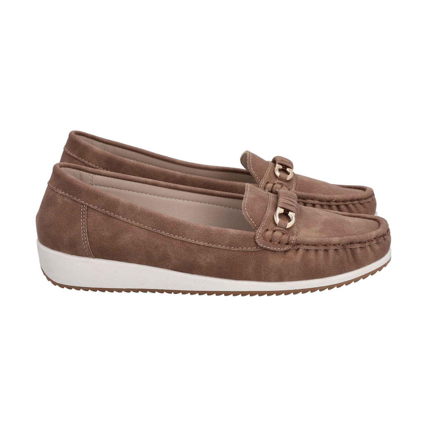 Mocas&iacute;n Mujer Camel Lali Police image number 2.0