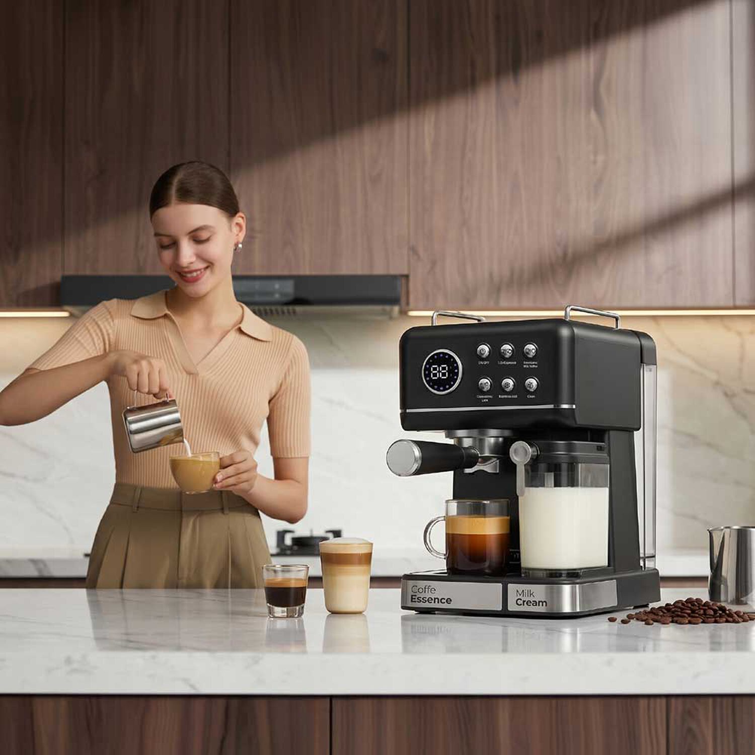 Cafetera Espresso Cream Lab 8 En 1 image number 7.0