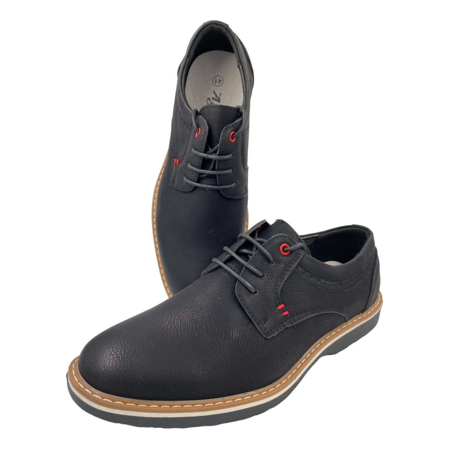 Zapato Agta Negro Mod X0010 image number 1.0