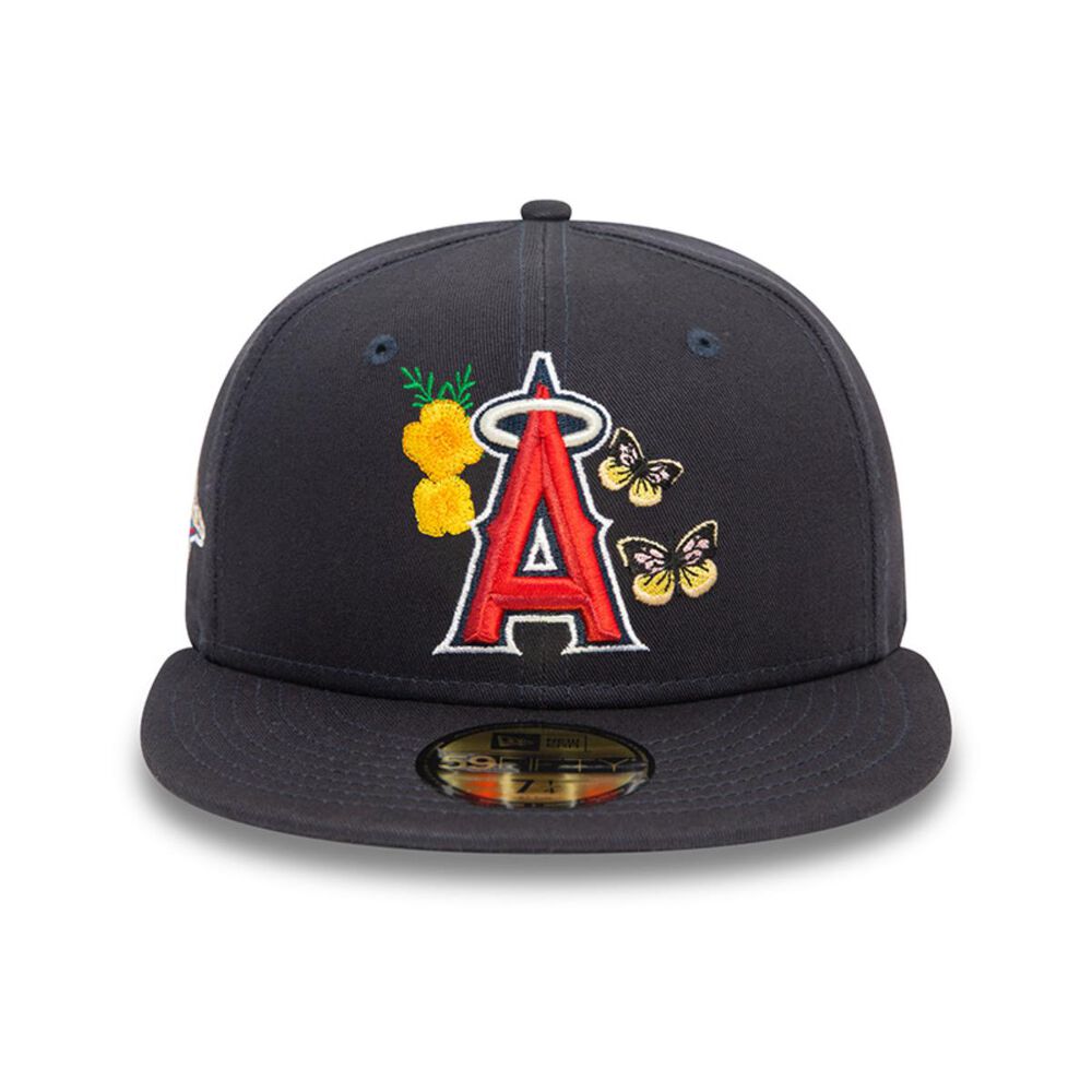 Gorra 59fifty Anaheim Angels Mlb Seasonal Flower Navy image number 2.0
