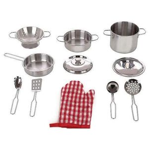 Juguete Set De Vajilla 14 Piezas De Acero Infantil