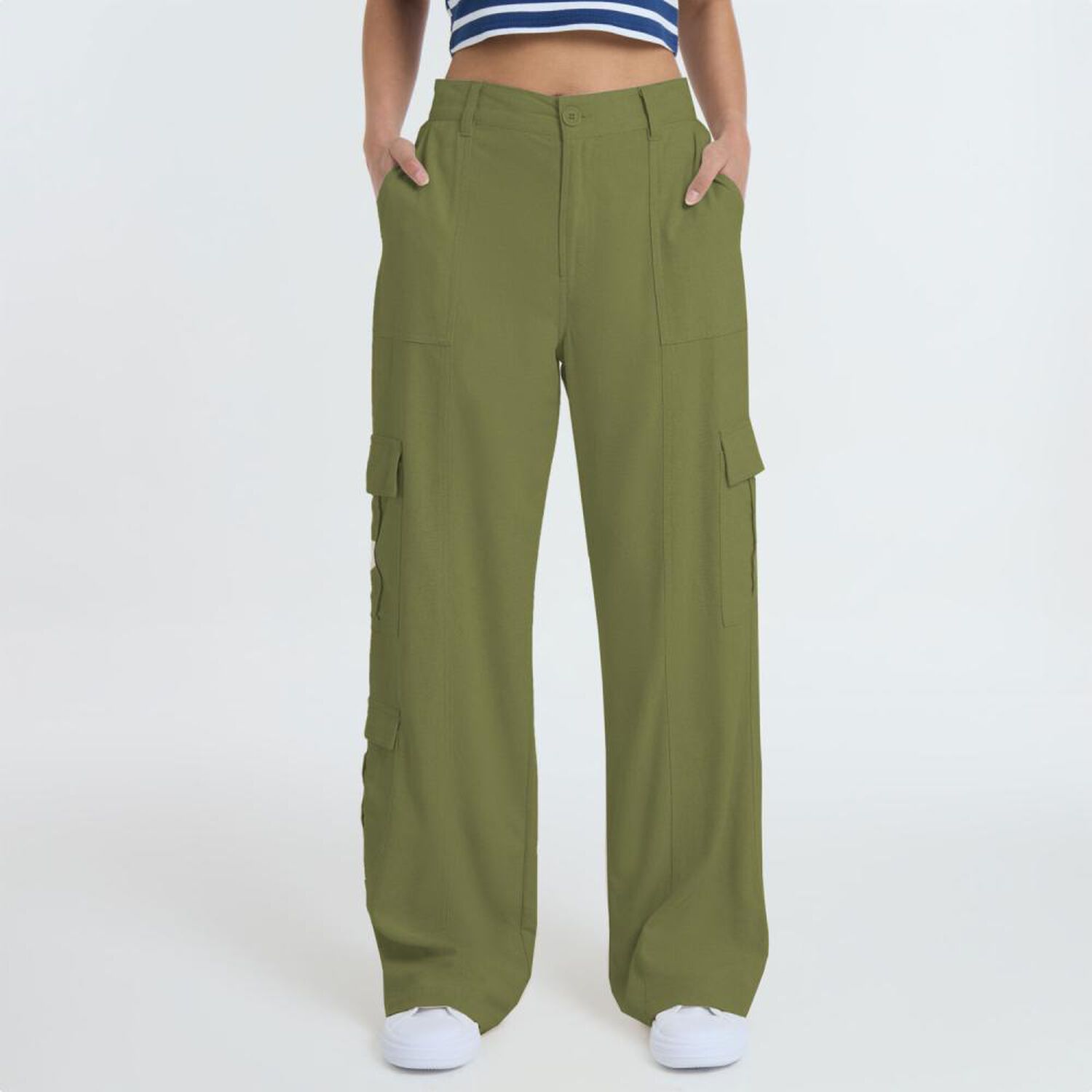 Pantal&oacute;n Lino Tiro Medio Relax Mujer Freedom image number 0.0