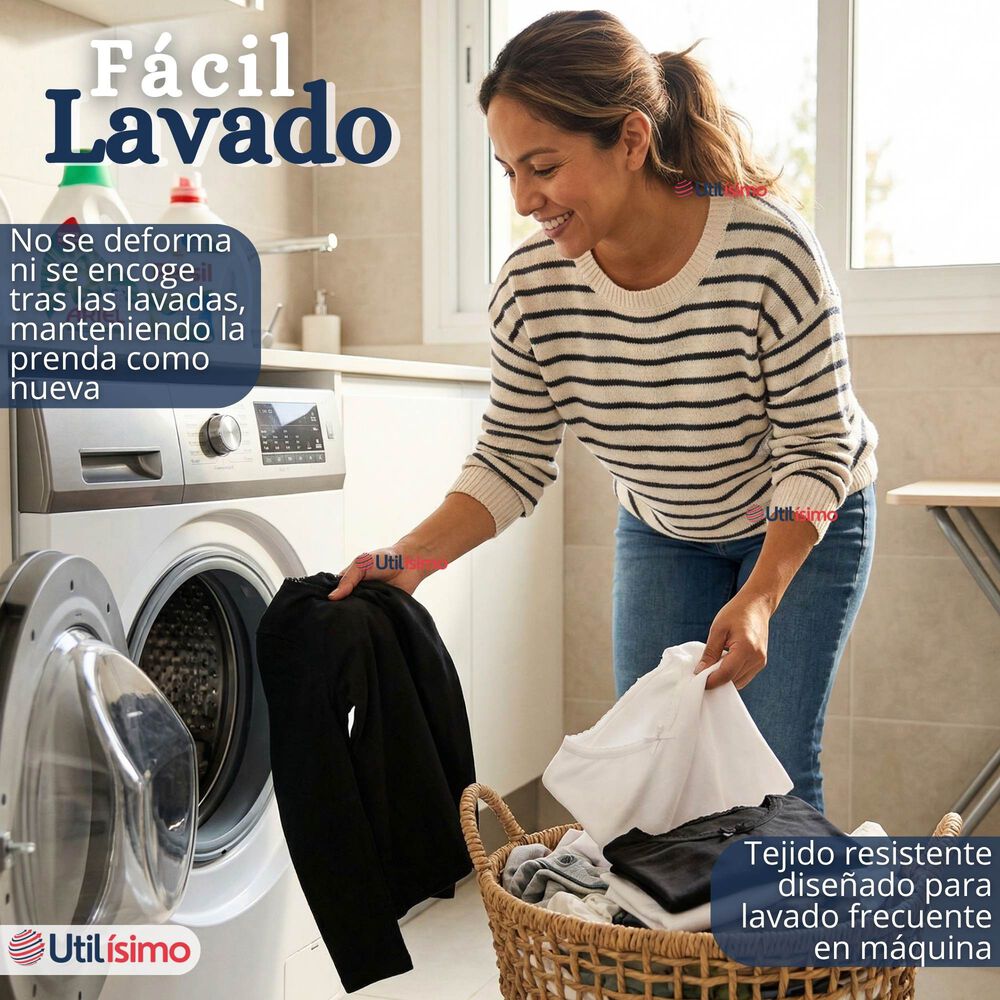 Camiseta Polera Algod&oacute;n Cuello Redondo Negra Primera Capa Manga Larga Ni&ntilde;a image number 8.0