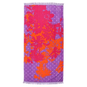 Toalla De Playa Freedom Hojas Puntos&nbsp; /80x160 Cm