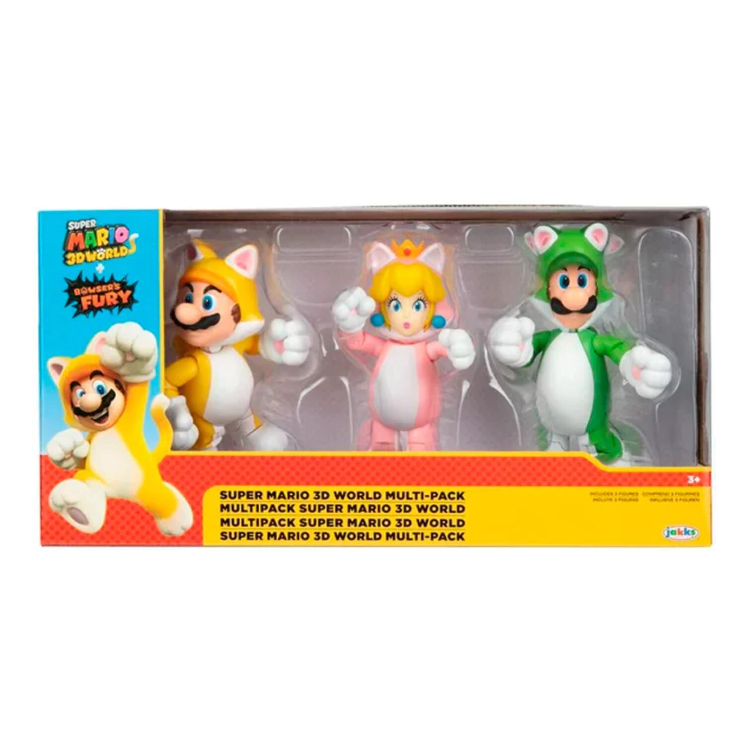 Juguete Pack 3 Figuras De Accion Super Mario World Infantil image number 1.0