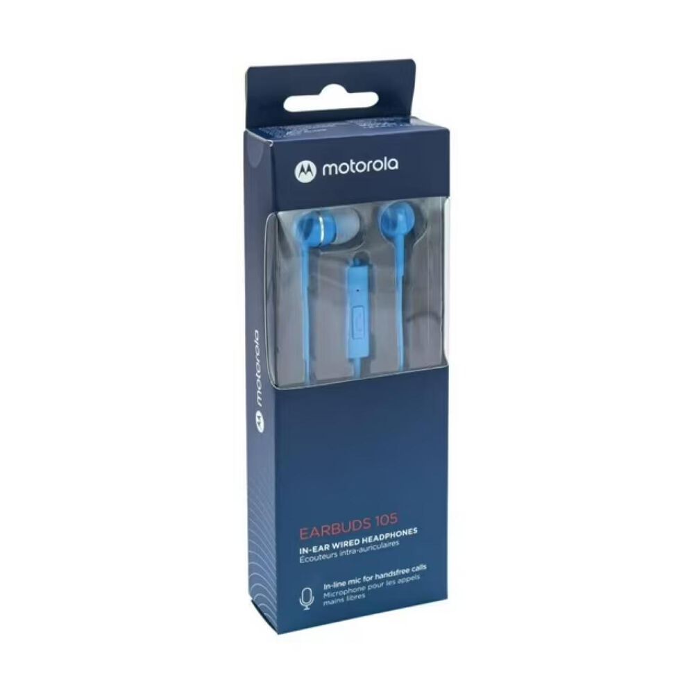 Audifonos Manos Libres Jack 3.5 Azul Earbuds 105 image number 4.0