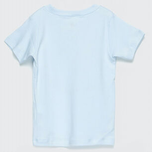 Polera Celeste Smile Adulto Algod&oacute;n Peruano