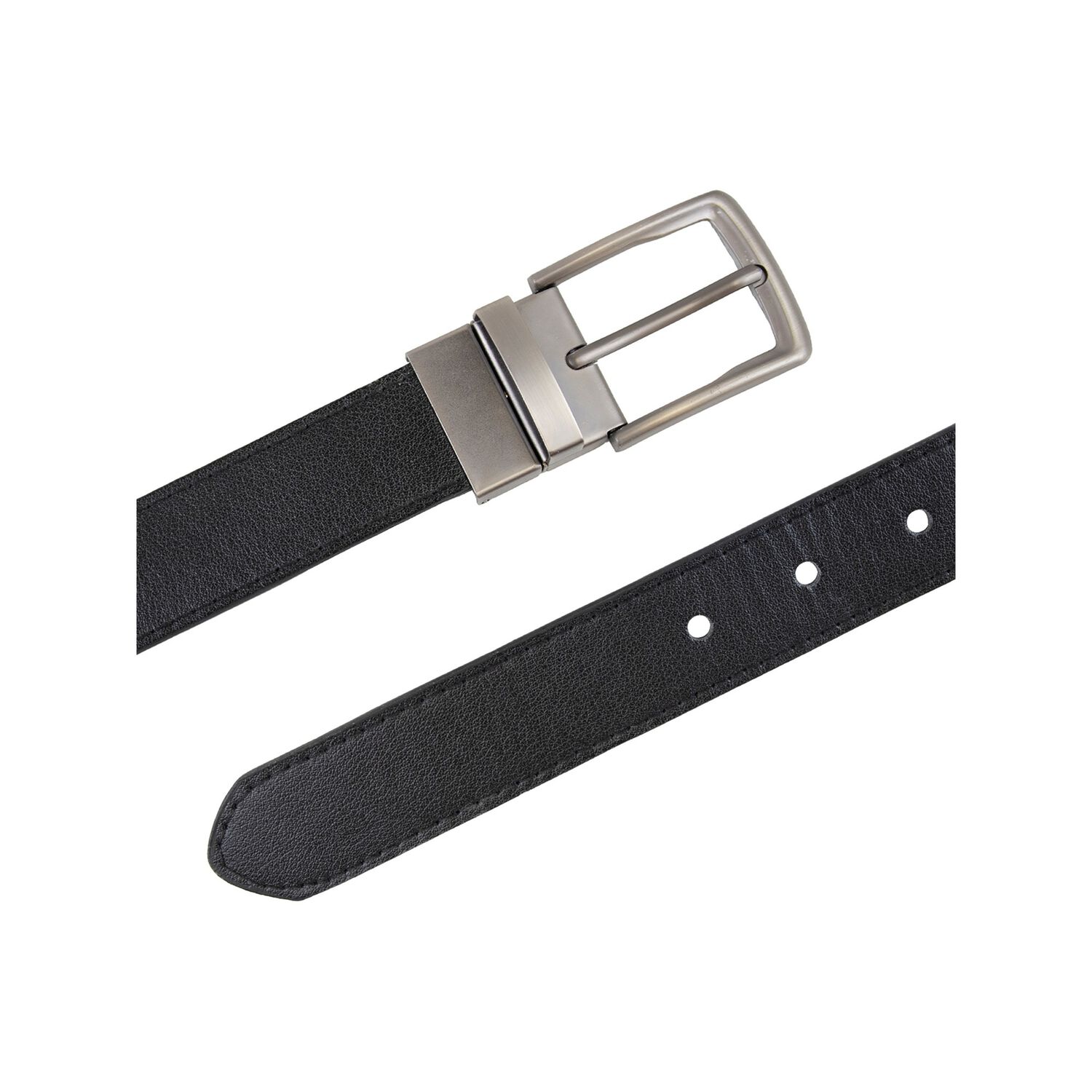 Cintur&oacute;n Hombre Reversible Negro Caf&eacute; Hebilla Giratoria Carven image number 3.0