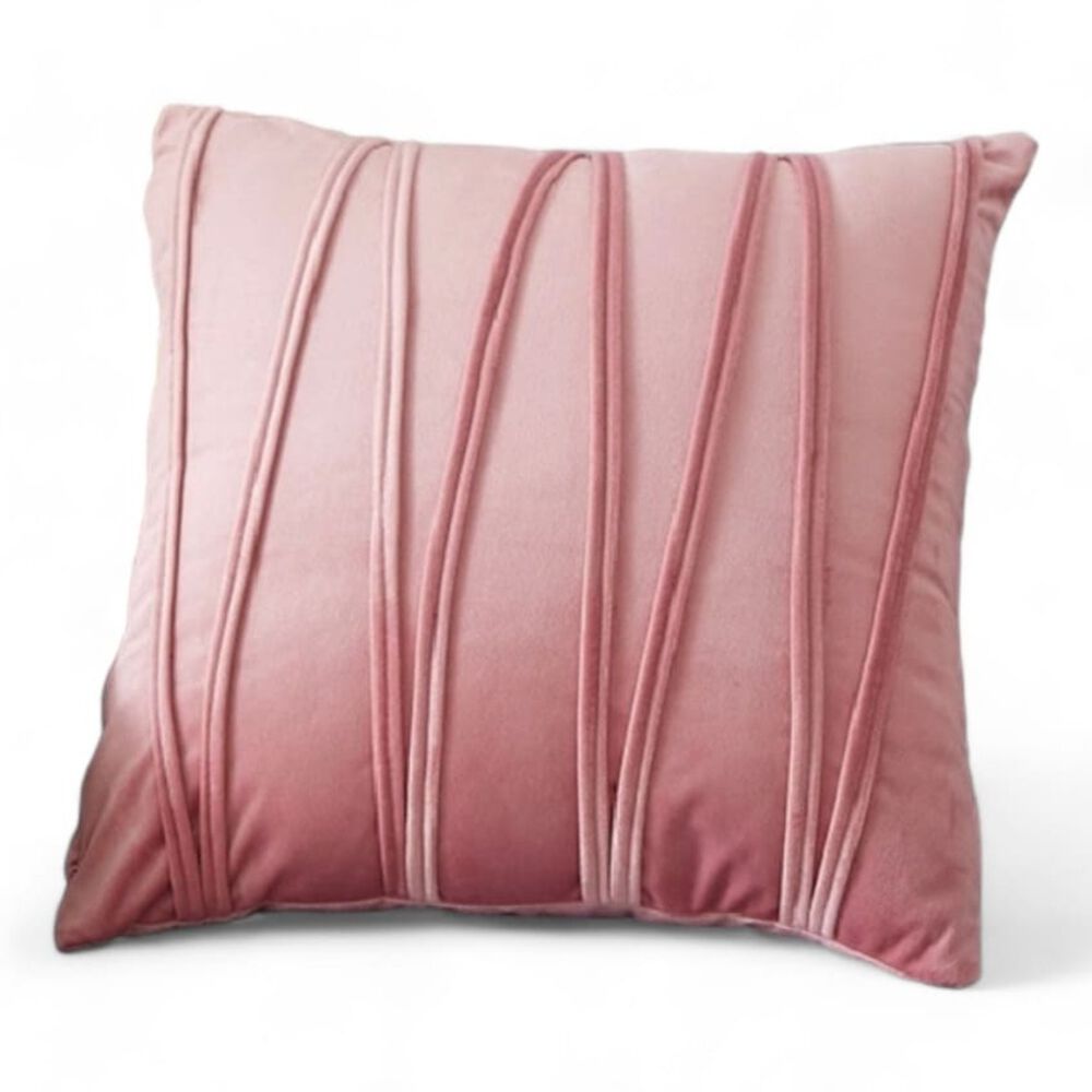 Pack De 4 Fundas De Terciopelo Dise&ntilde;o Zigzag Medida 45cm X 45cm Cierre Oculto Ftz-1 image number 0.0