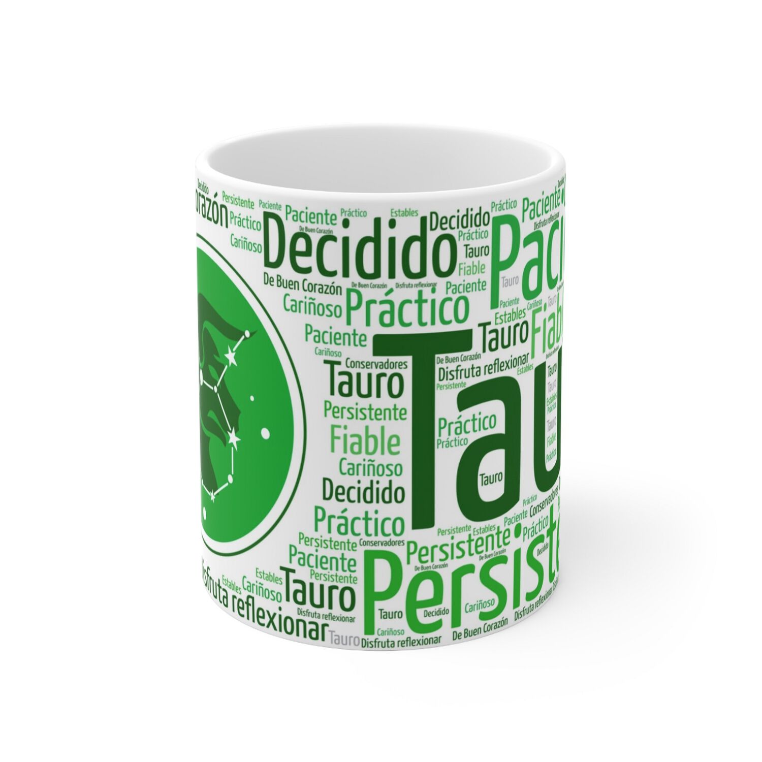 Taza Signo Zodiacal Tauro - Cer&aacute;mica Hor&oacute;scopo Astrolog&iacute;a Regalo image number 1.0