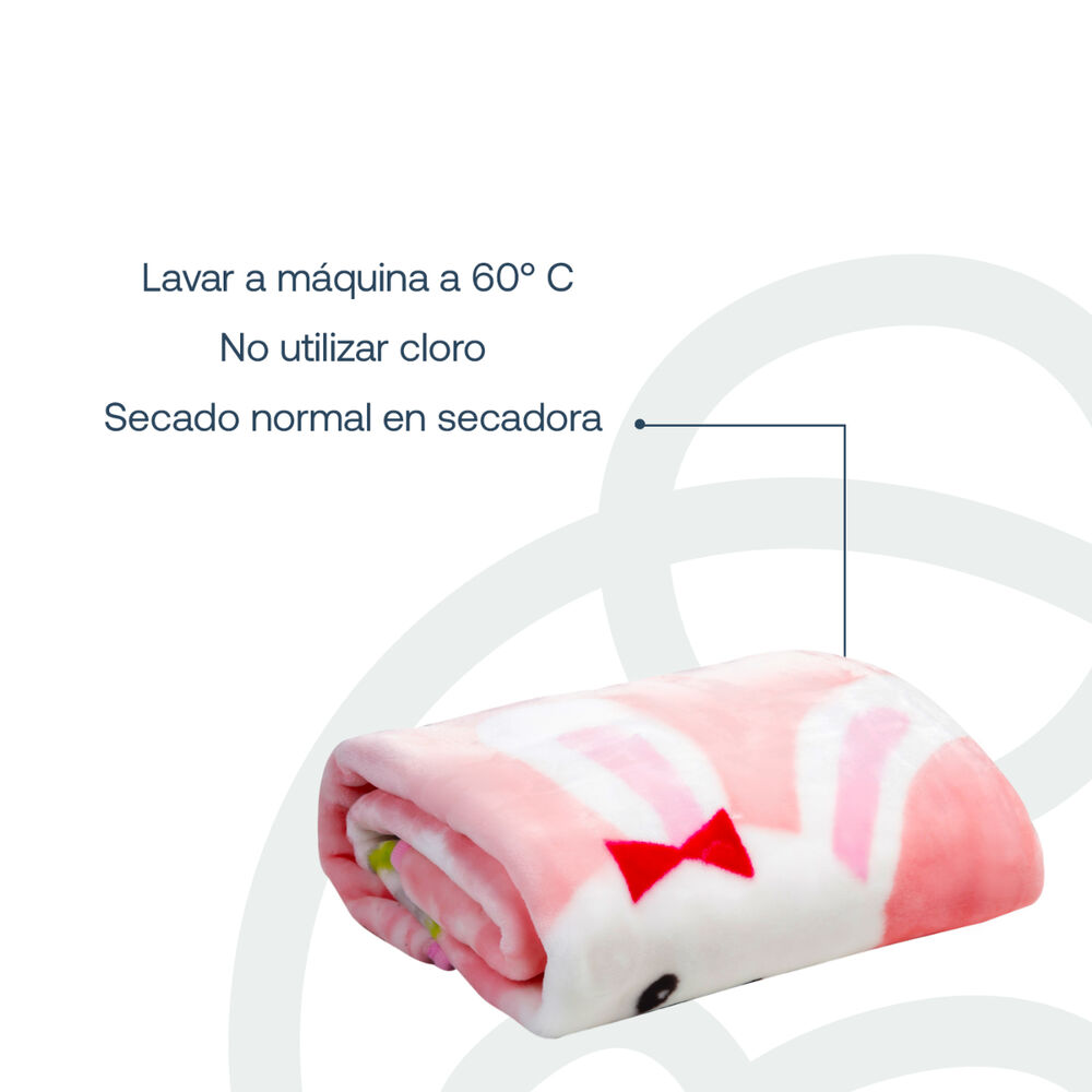 Saco Con Broche Conejo Rosa Bebesit image number 5.0
