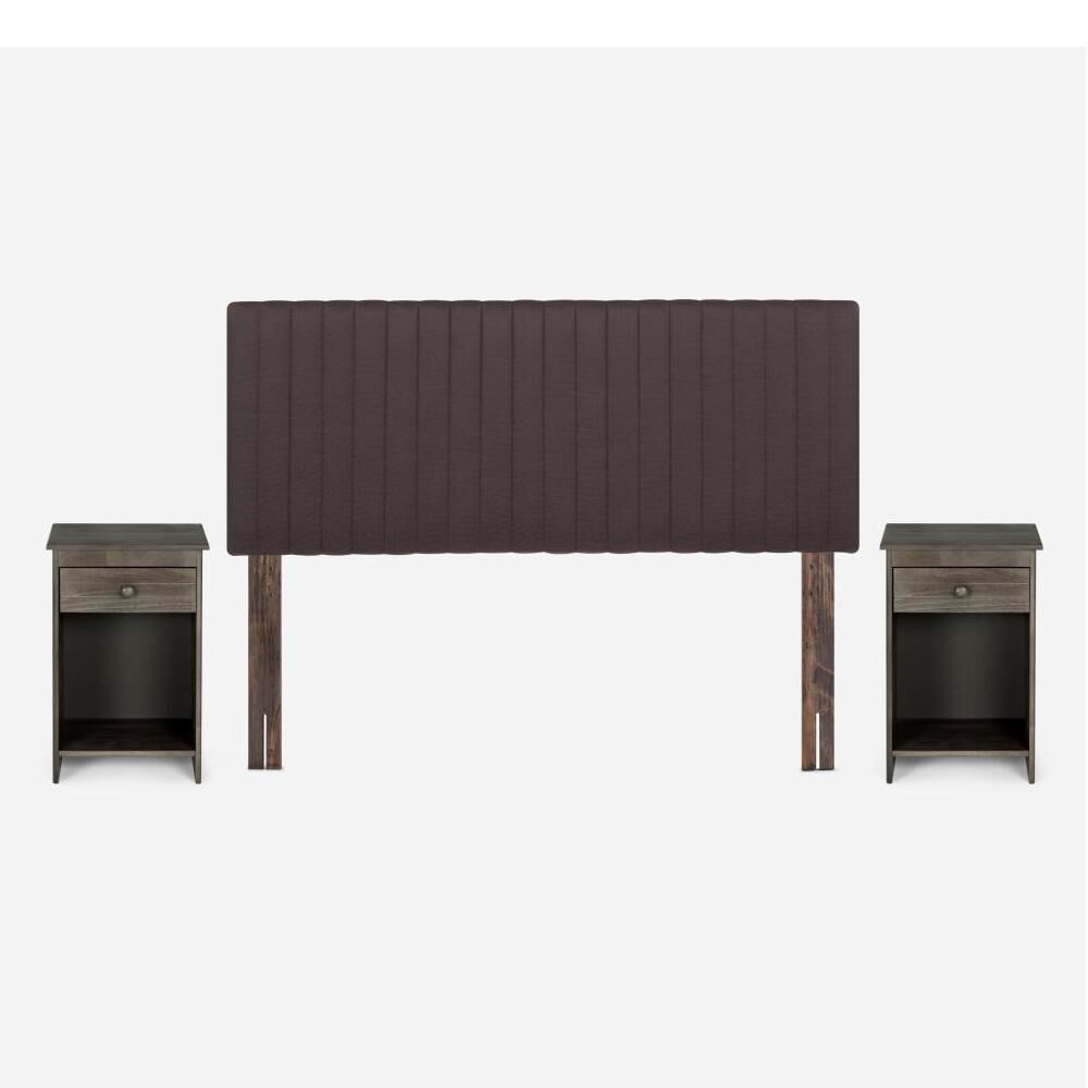 Cama Europea Rosen New Style 4 Plus / 2 Plazas / Base Dividida + Set De Maderas image number 2.0